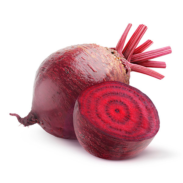 En elegant Rödbeta, Närodlad rödbeta med naturligt utseende och känsla. Detaljerad utformning med realistiskt bladverk. 